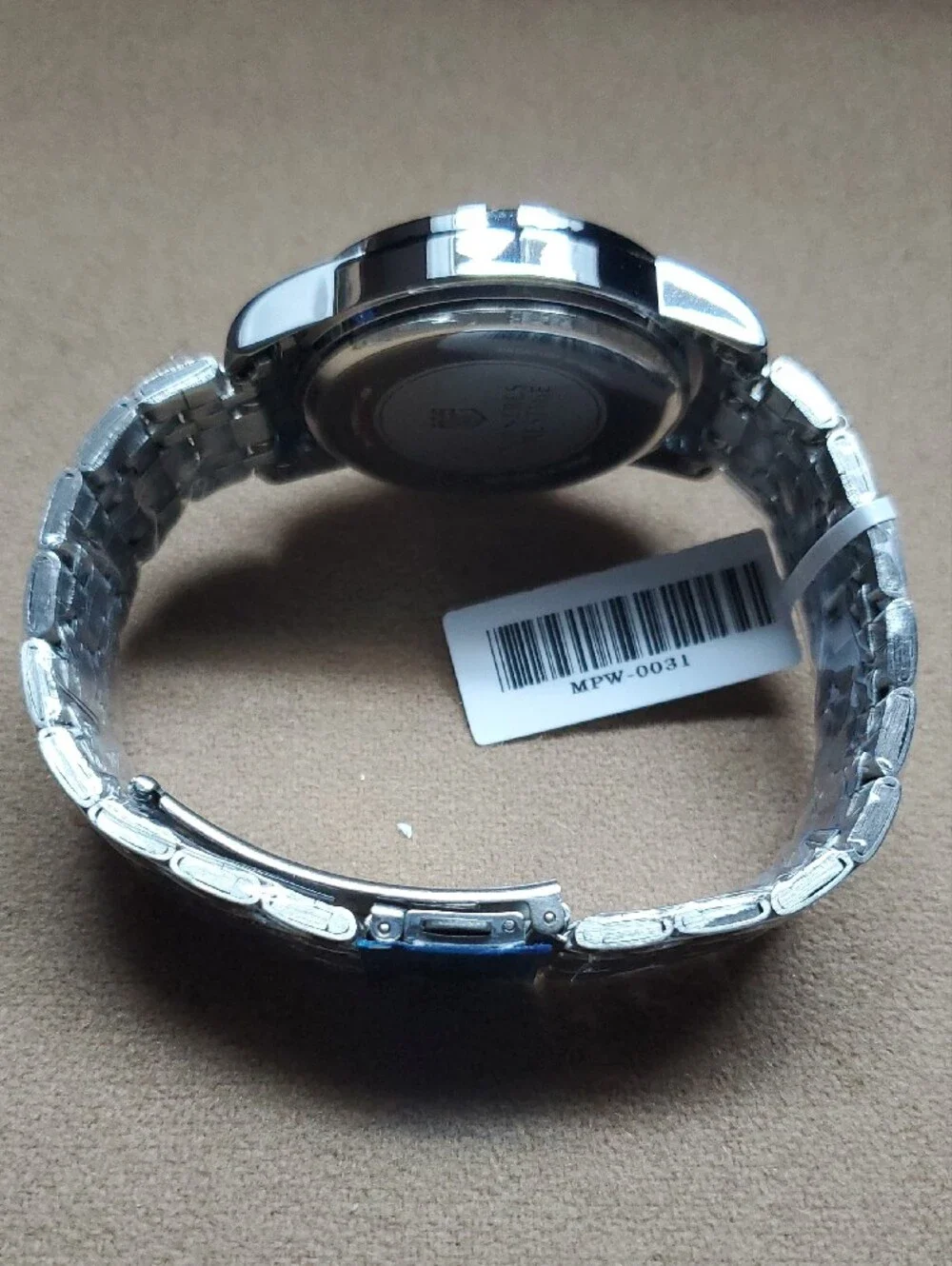 Men’s Stainless Steel Watch - White and Gold